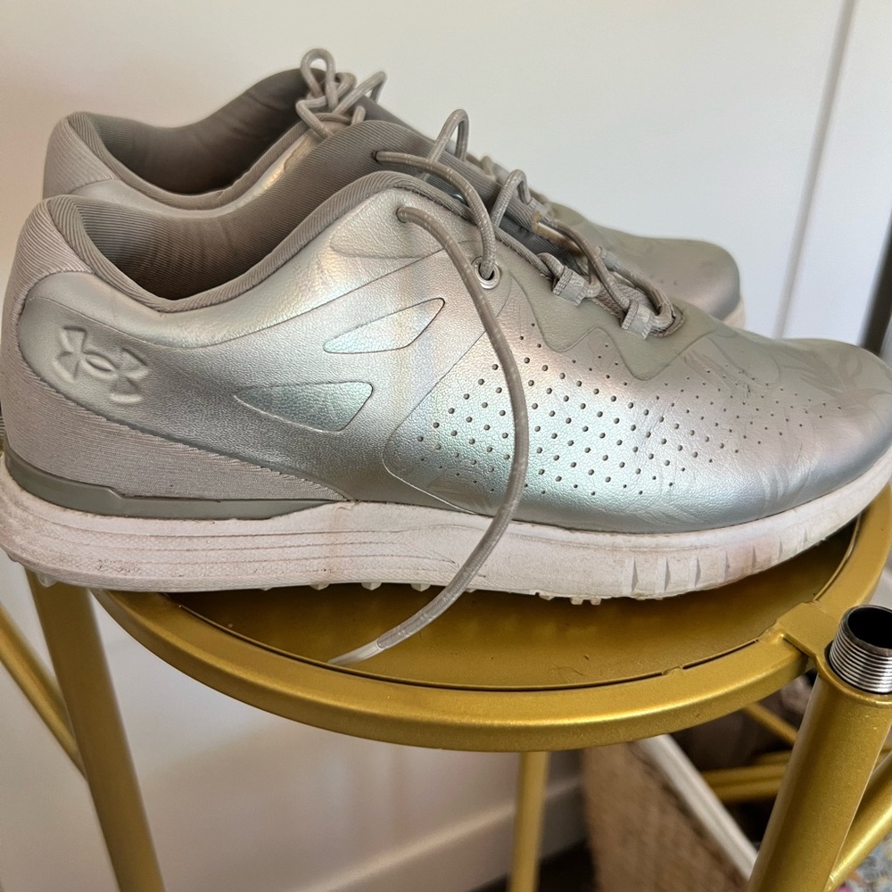 Under Armour Metallic Silver golf shoes
